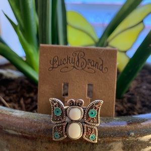 Lucky Brand Butterfly Ring 7